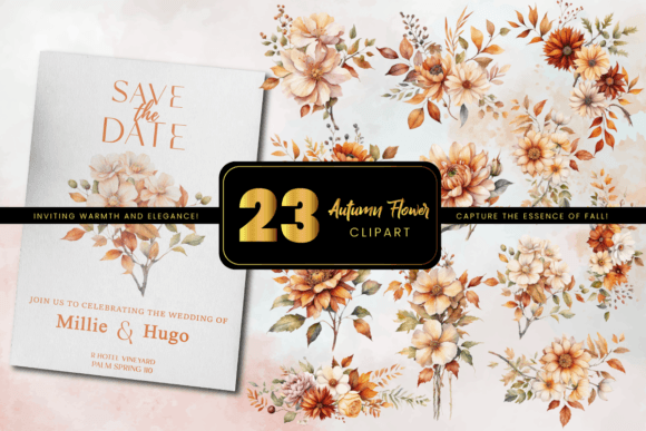 Download Watercolor Fall Flower Clipart PNG - Fall flower clipart Collection