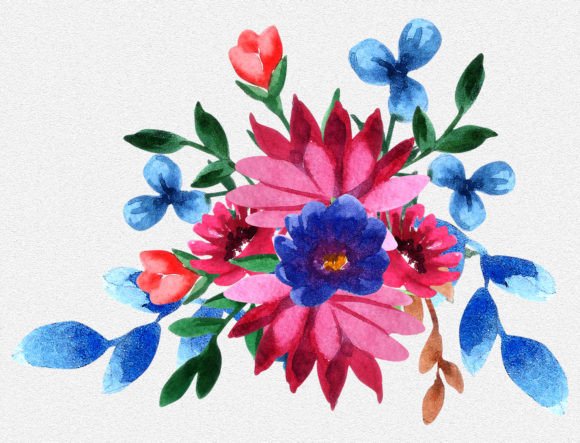 Download Blossoms Watercolor Floral Clipart PNG - Blossom Collection